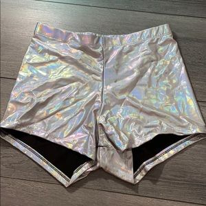 Holographic Booty Shorts iHeartRaves NEVER WORN